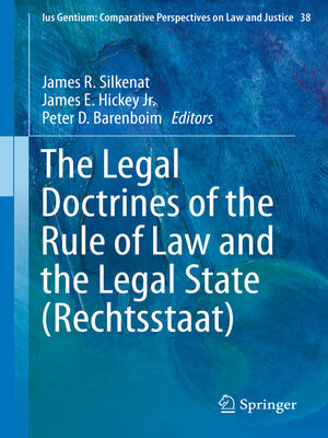 cover image of The Legal Doctrines of the Rule of Law and the Legal State (Rechtsstaat)
